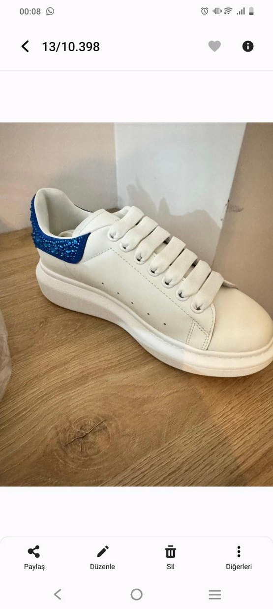 Alexander McQueen Beyaz Kadın Spor Ayakkabısı - Görsel 2