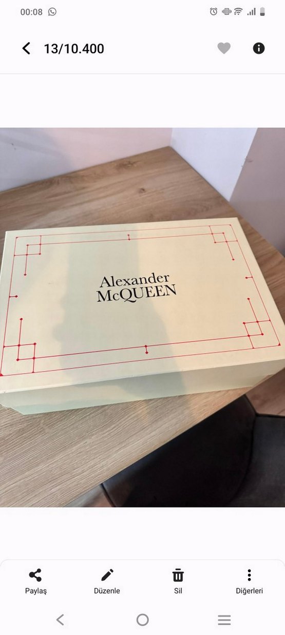 Alexander McQueen Beyaz Kadın Spor Ayakkabısı - Görsel 4