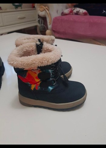 Kahverengi Yılan Desenli Kürklü Erkek Botu - Görsel 2