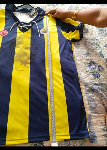 Sarı Lacivert Düğmeli Kısa Kollu Erkek Forma - Görsel 3