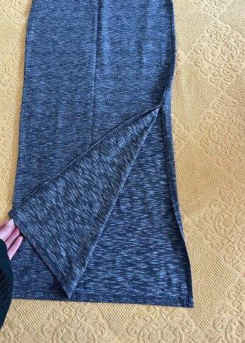 Zara antrasit Uzun Dar Kesim Kadın Etek - Görsel 2