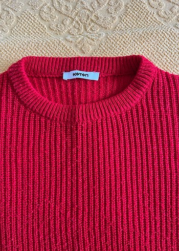 Zara Kırmızı Kadın Triko Kazak - Görsel 2