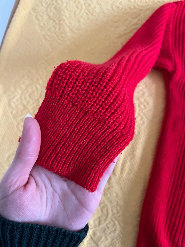 Zara Kırmızı Kadın Triko Kazak - Görsel 3