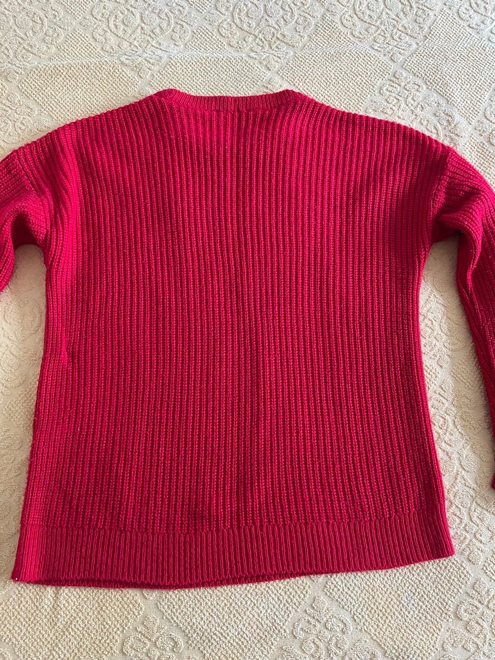 Zara Kırmızı Kadın Triko Kazak - Görsel 4