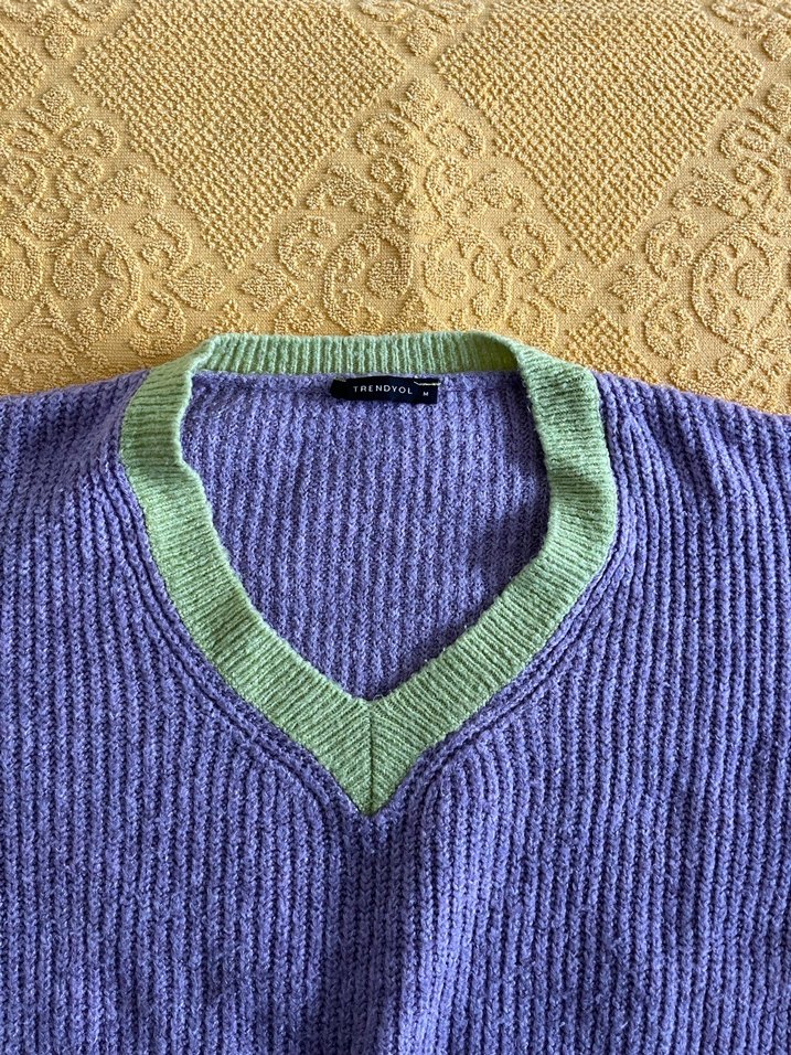 Zara lila kazak - Görsel 2