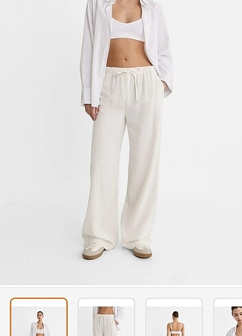 Stradivarius yeni sezon keten pantolonn