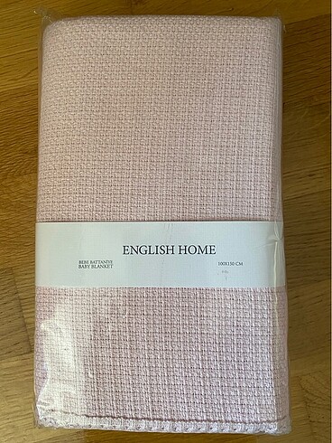 English Home pembe bebek battaniyesi