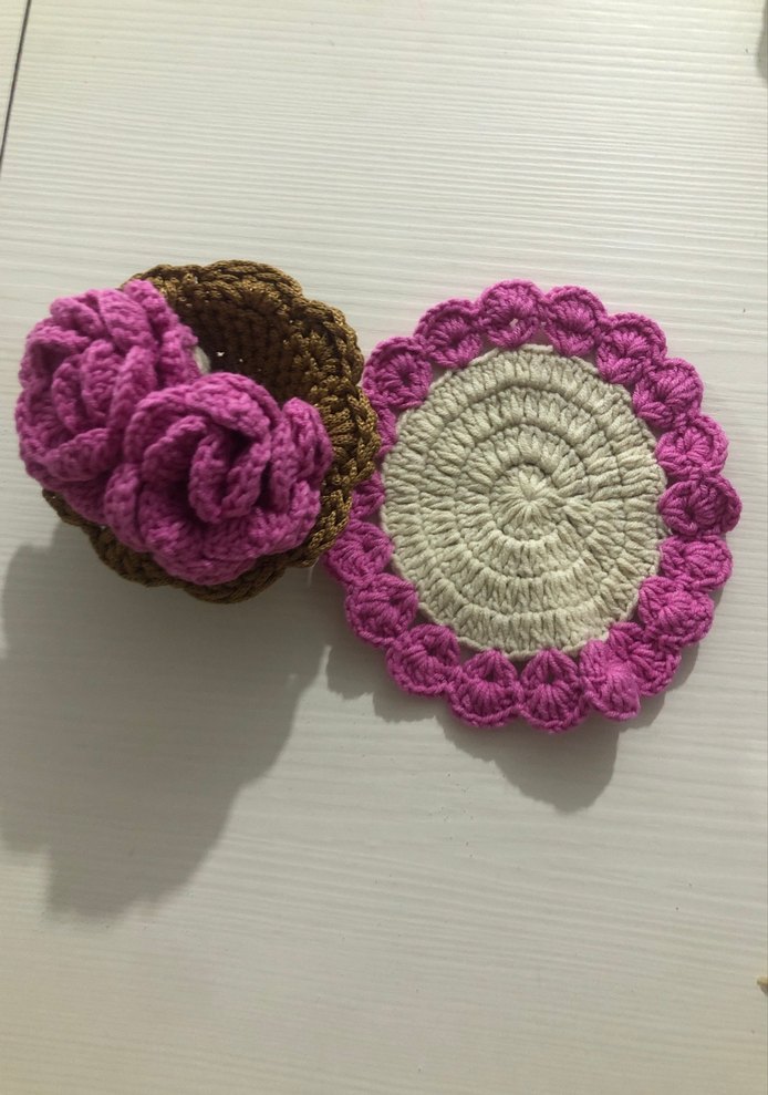 El Örgüsü Bohem bardak altliği - Görsel 2