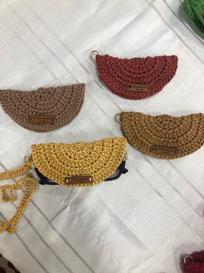 Örgü lüks gözlük kılıfı - Görsel 2