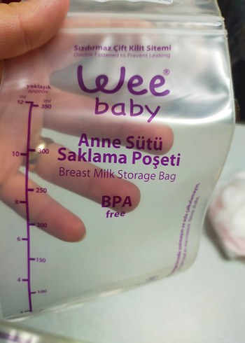 Wee Baby Anne Sütü Saklama Poşeti - Görsel 3