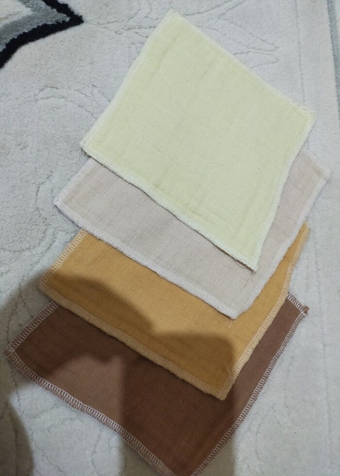 4 adet bebek ağız mendili  - Görsel 2