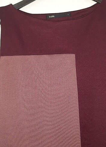 l Beden bordo Renk Kadın elbise