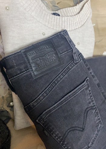 Levis Gri Kadin Super Skinny Esneyen Jean