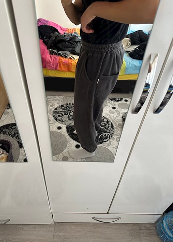 Polar Antrasit Oversize Eşofman Altı - Görsel 4