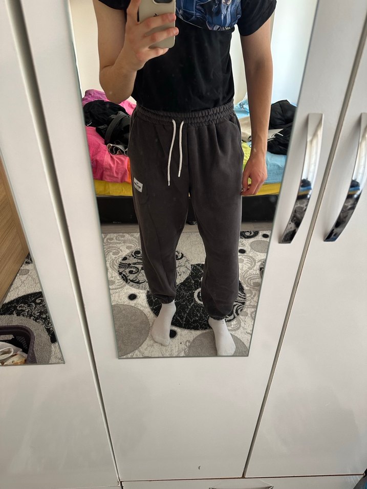 Polar Antrasit Oversize Eşofman Altı - Görsel 3