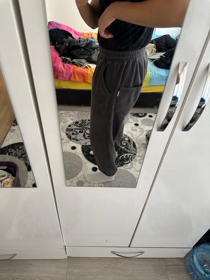 Polar Antrasit Oversize Eşofman Altı - Görsel 4