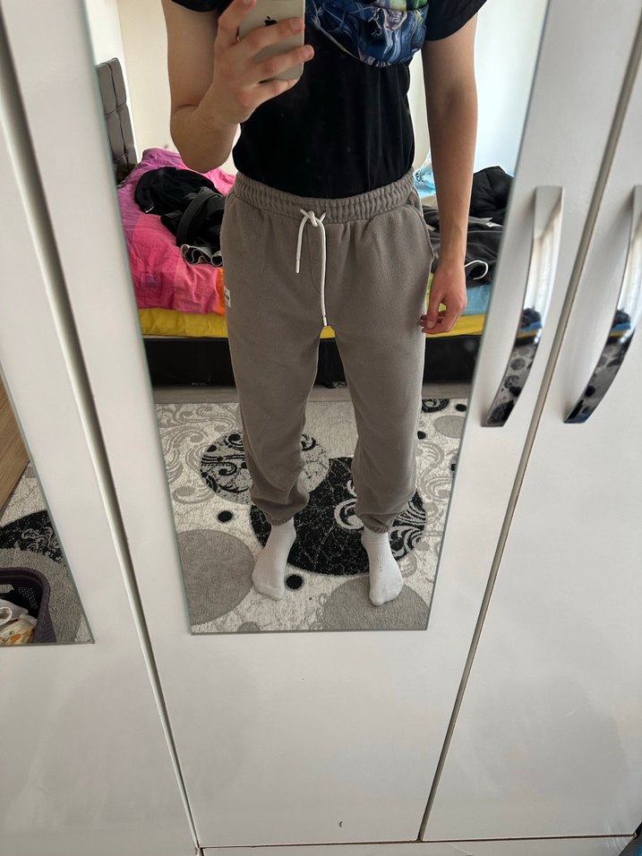 Polar Gri Oversize Eşofman Altı - Görsel 3