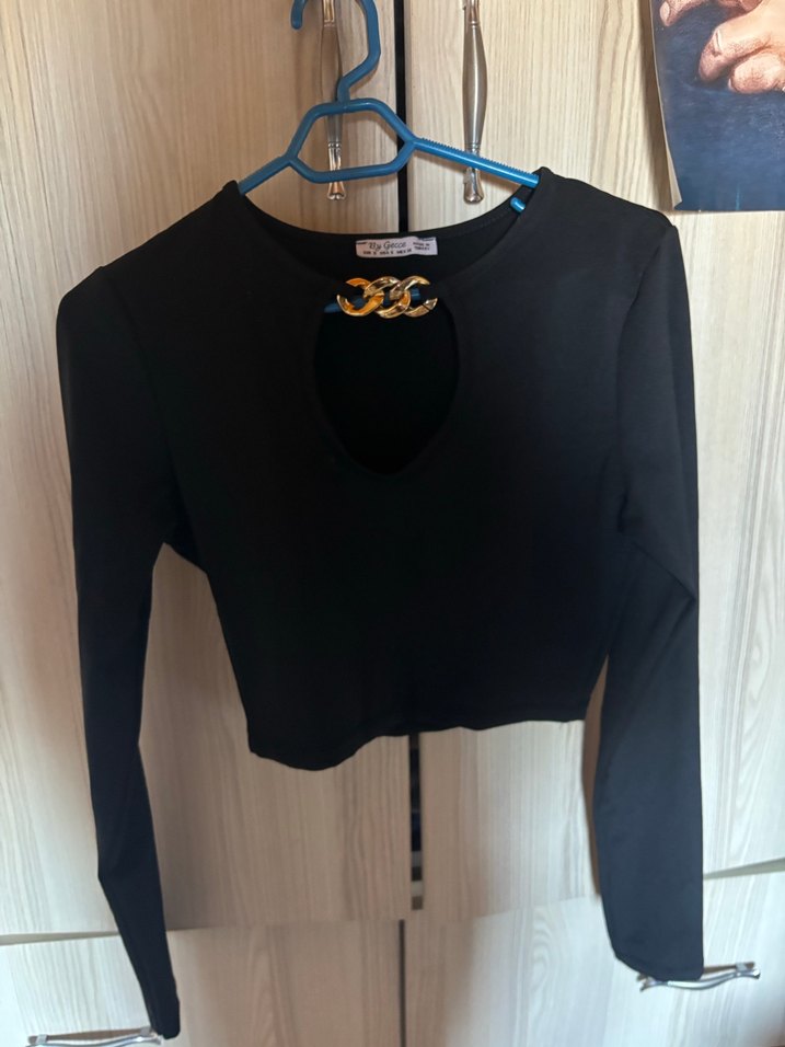 Altın Zincir Detaylı Kadın Body - Görsel 3