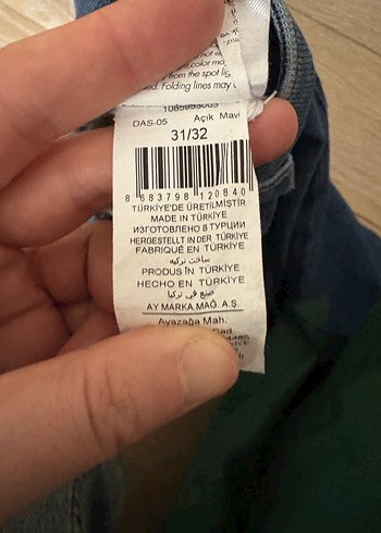 Kadın Mavi Normal Paça Denim Pantolon - Görsel 3