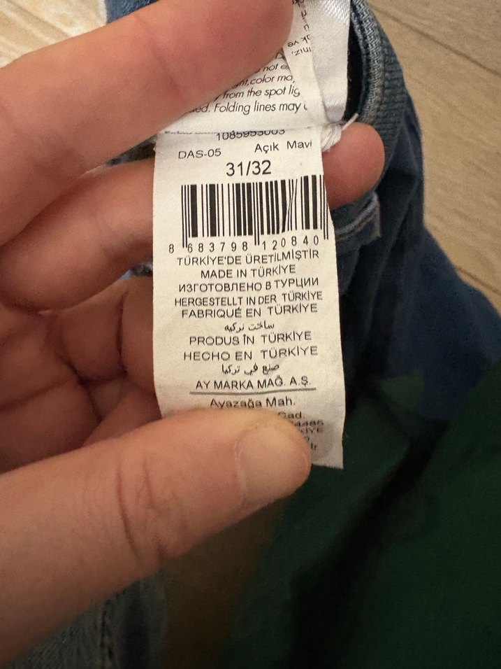 Kadın Mavi Normal Paça Denim Pantolon - Görsel 3