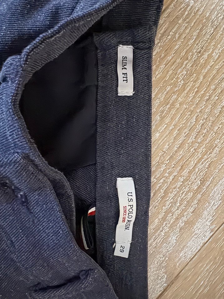 Düzenli Kesim Lacivert Kot Pantolon - Görsel 2