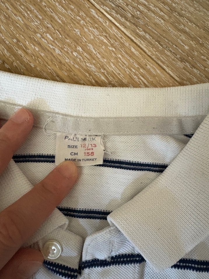 Erkek Çocuk Çizgili Polo Tişört - Görsel 2