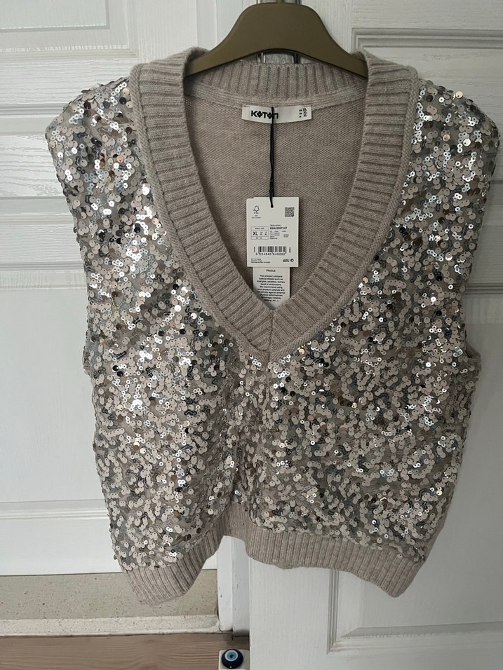 Koton Pul İşlemeli Triko Süveter - Görsel 2