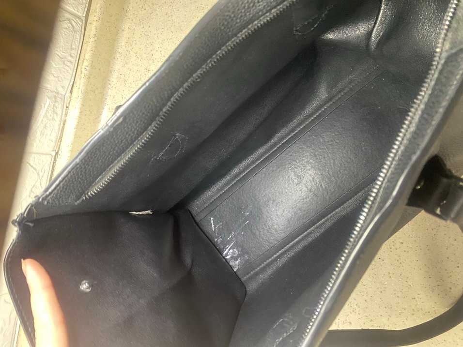 Siyah Deri Tokalı Kadın Çanta - Görsel 3