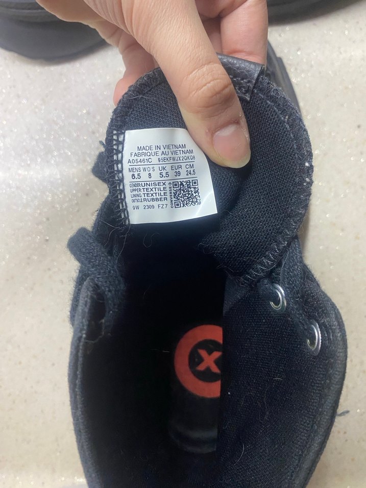 Converse Kadın Siyah Zımbalı Yüksek Taban Sneaker Spor Ayakkabı - Görsel 5