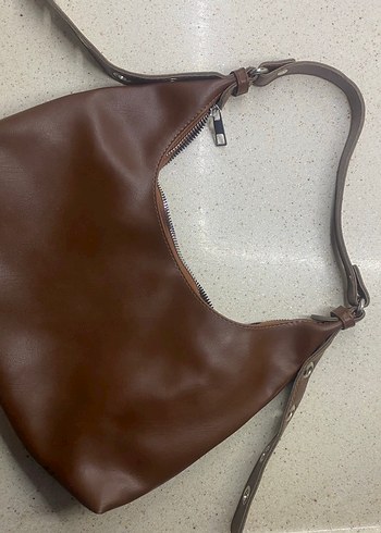 Kahverengi Deri Kadın Çanta - Görsel 2