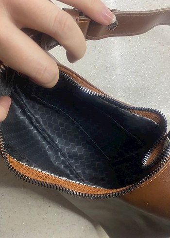 Kahverengi Deri Kadın Çanta - Görsel 3