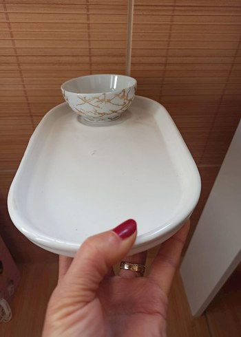 Yuvarlak Sunumlu Sosluk ve Tabak Seti - Görsel 2