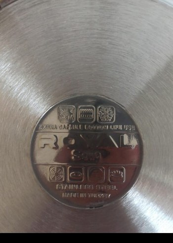 Parlak Bej Kapaklı Çelik güveç Tencere - Görsel 3