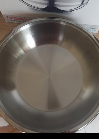 Parlak Bej Kapaklı Çelik güveç Tencere - Görsel 5