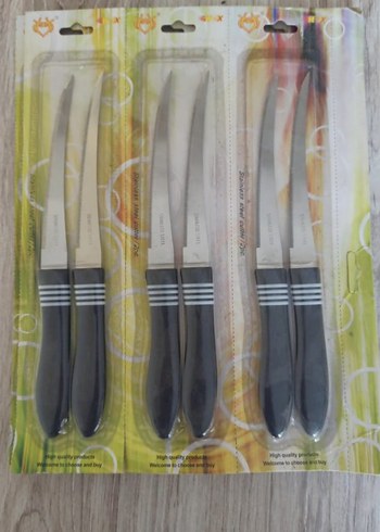 Gri Saplı 6'lı Bıçak Seti - Görsel 2