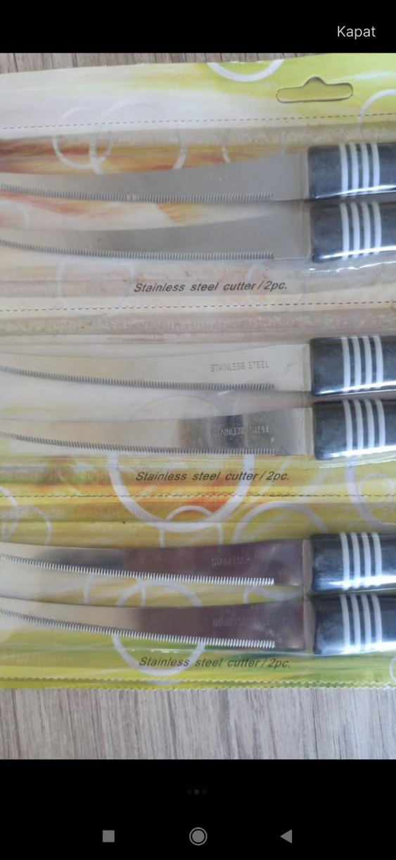 Gri Saplı 6'lı Bıçak Seti - Görsel 3