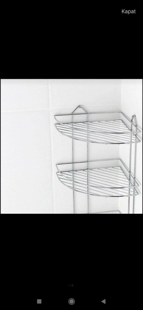 Parlak Bej Mutfak banyo  Duvar Rafı - Görsel 2