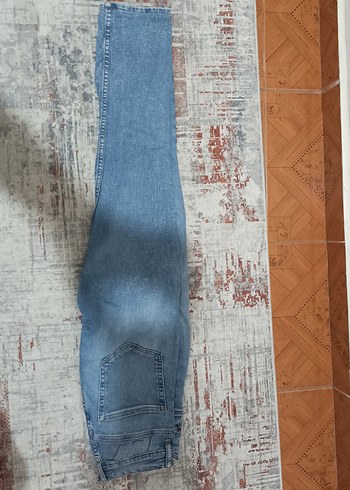 s Beden Günlük Rahat Mavi Kadın Denim Pantolon