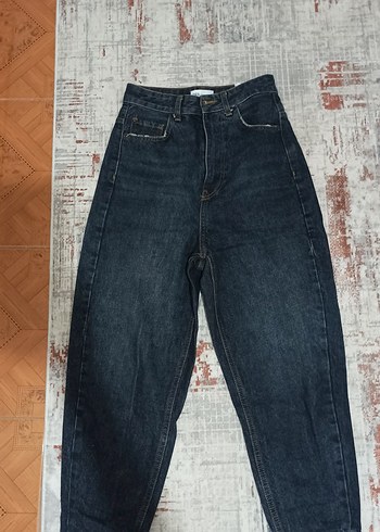 Gri Midi Boy Regular Fit Denim Kadın Jean