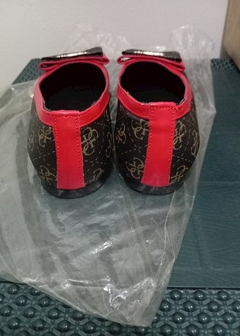 Diğer Guess Kırmızı Baskılı Dolgu Topuklu Kadın Babet