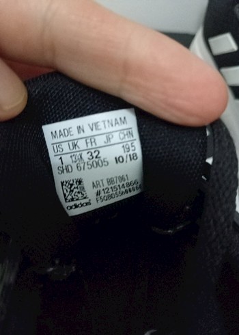 Adidas Siyah Erkek Spor Ayakkabı Bağcıklı