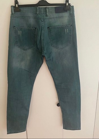 Gri Renkli Erkek Salaş Denim Pantolon - Görsel 2