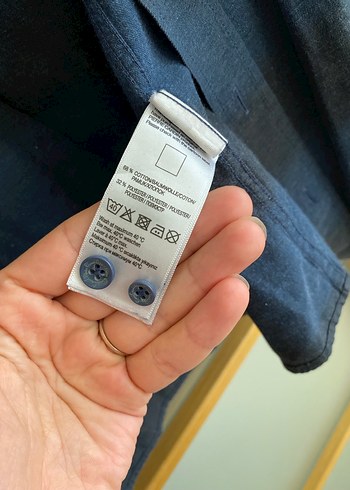 Gri Uzun Kollu Denim Erkek Gömlek - Görsel 4