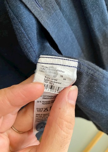 Gri Uzun Kollu Denim Erkek Gömlek - Görsel 3