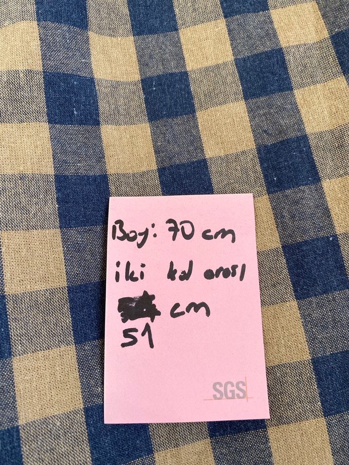 Lacivert Keten Erkek Uzun Kollu Gömlek - Görsel 3