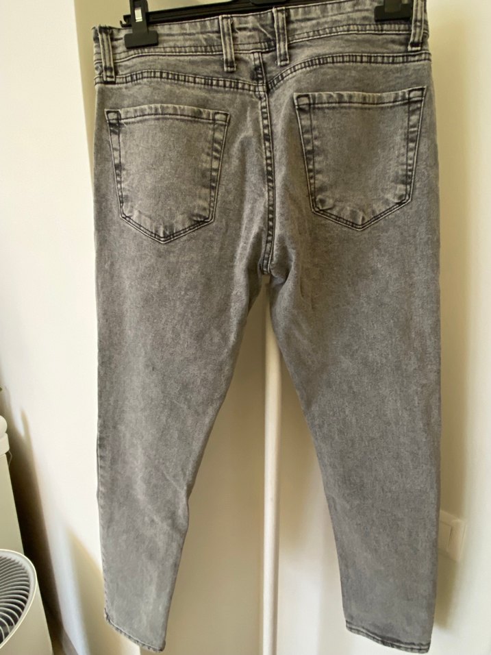 Gri Regular Fit Erkek Kot Pantolon - Görsel 3