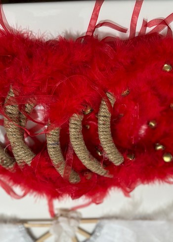 Boncuk İşlemeli Altın Renkli Düğün Aksesuar Seti - Görsel 4