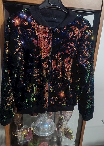 9/10 yaş Çok Renkli Parlak Payetli sweatshirt