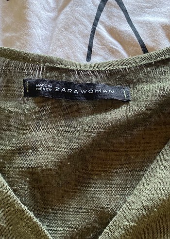 Kapüşonlu, Uzun Kollu Haki Hemşire Sabahlığı - Görsel 2