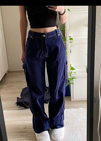 streetwear y2k baggy jean pull and bear